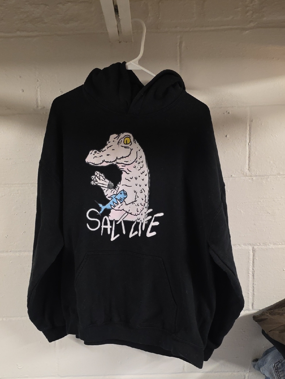 Salt Life Black Graphic Croc Hoodie